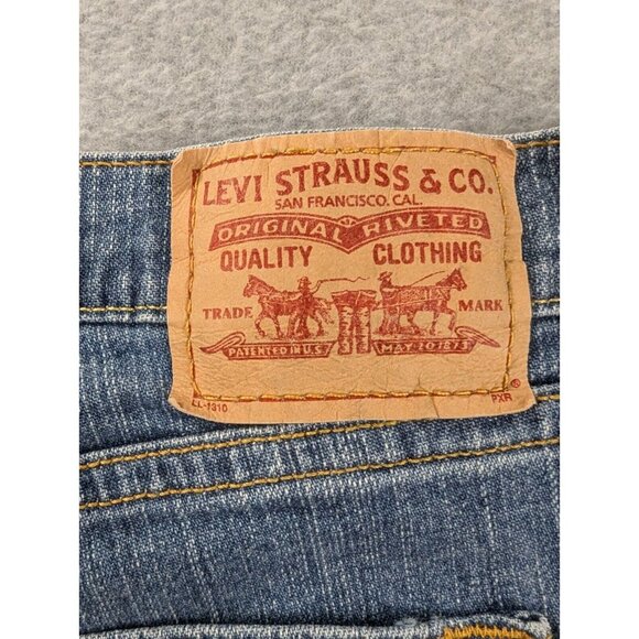 Levis 550 Jeans Womens Size 16 Blue Relaxed Boot Cut High Rise Comfort Stretch - Picture 10 of 14